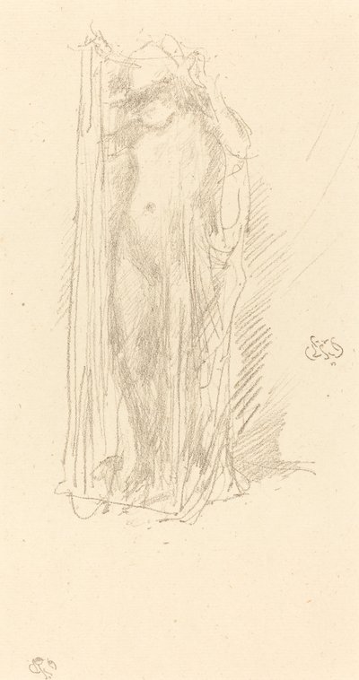 Model Draperen door James Abbott McNeill Whistler