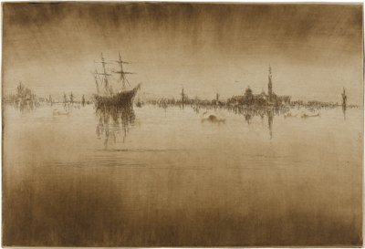 Nocturne door James Abbott McNeill Whistler
