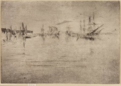Nocturne Scheepvaart door James Abbott McNeill Whistler