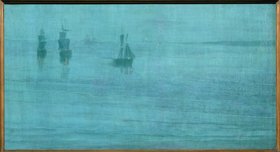 Nocturne, De Solent ... (schilderij op doek) door James Abbott McNeill Whistler