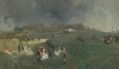 Paardenrennen door James Abbott McNeill Whistler