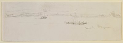 Près de Mayence, 1858 door James Abbott McNeill Whistler