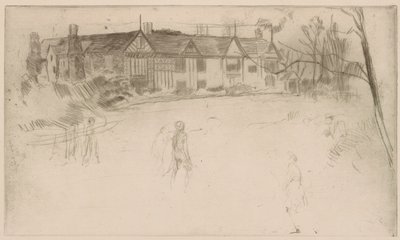 Speke Hall, 1875 door James Abbott McNeill Whistler