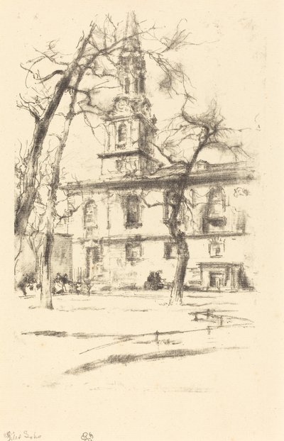 St. Giles-in-the-Fields, 1896 door James Abbott McNeill Whistler