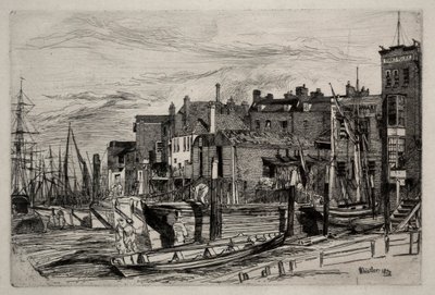 Thames-politie, 1859 door James Abbott McNeill Whistler