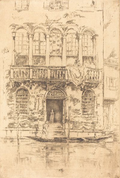 Het balkon, 1879-1880 door James Abbott McNeill Whistler
