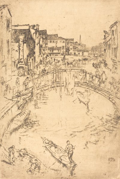 De brug door James Abbott McNeill Whistler