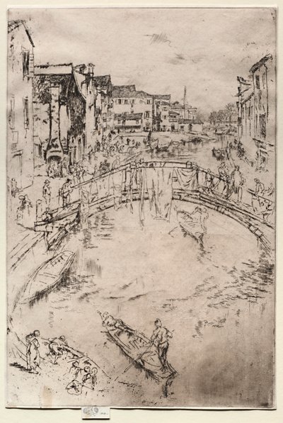 De Brug, 1886 door James Abbott McNeill Whistler