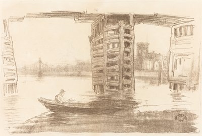 De brede brug, 1878 door James Abbott McNeill Whistler