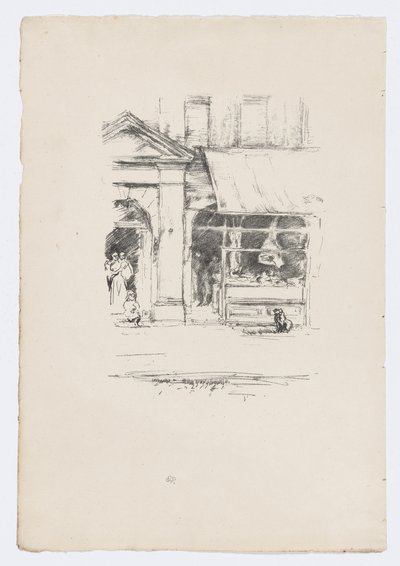 De hond van de slager door James Abbott McNeill Whistler