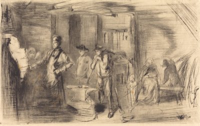 De Smidse, 1861 door James Abbott McNeill Whistler
