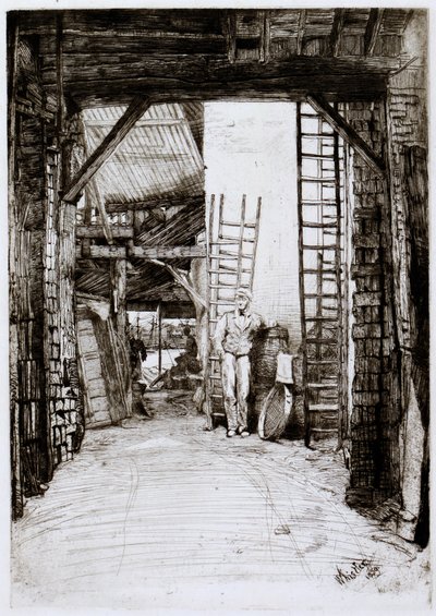 De kalkbrander door James Abbott McNeill Whistler