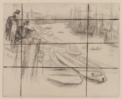 Het Kleine Zwembad, 1861 door James Abbott McNeill Whistler