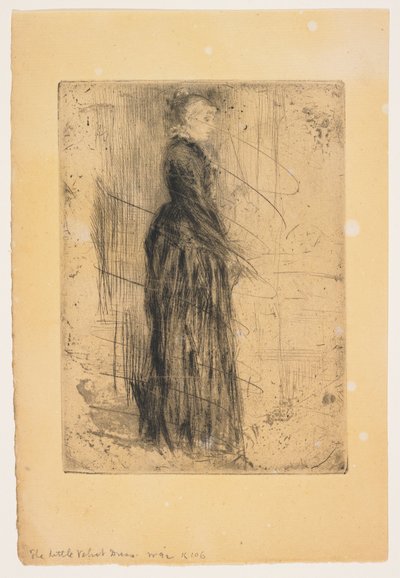 Das kleine Samtkleid door James Abbott McNeill Whistler