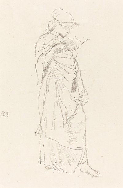 De Roman: Meisje Lezend, ca. 1889 door James Abbott McNeill Whistler