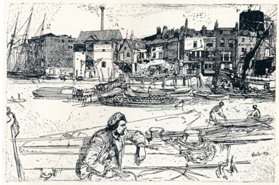 De Pool van Londen, 1859, 1904 door James Abbott McNeill Whistler