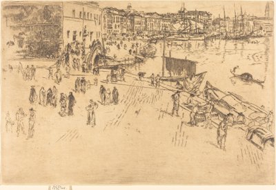 De Riva, No.I, 1879-1880 door James Abbott McNeill Whistler