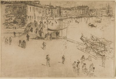 De Riva, nr. 2, 1879-1880 door James Abbott McNeill Whistler