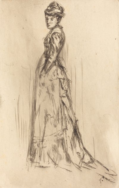 De Zijde Jurk, circa 1873 door James Abbott McNeill Whistler