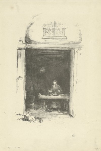 The Smith, Passage du Dragon door James Abbott McNeill Whistler