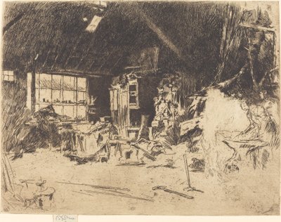De Smidse, ca. 1880 door James Abbott McNeill Whistler