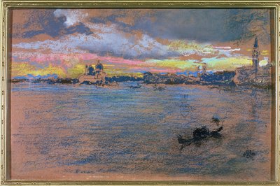 De Storm - Zonsondergang, 1880 door James Abbott McNeill Whistler
