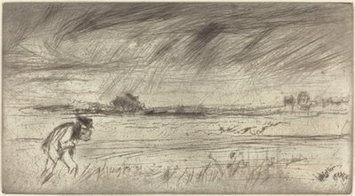 De storm, 1861 door James Abbott McNeill Whistler