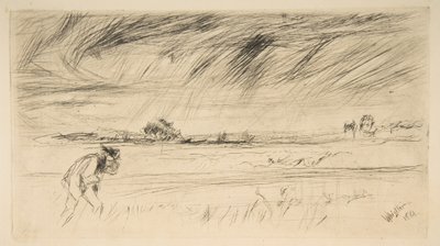 De storm, 1861 door James Abbott McNeill Whistler