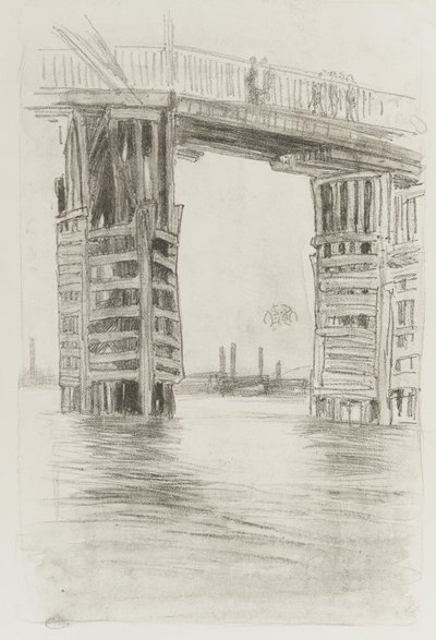 De hoge brug, 1878 door James Abbott McNeill Whistler