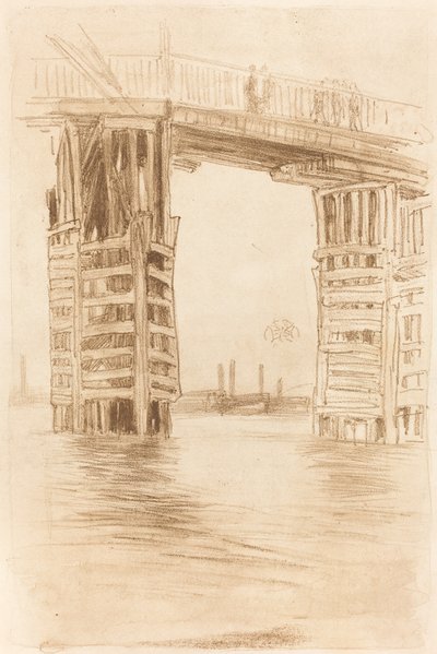De Hoge Brug, 1878 door James Abbott McNeill Whistler