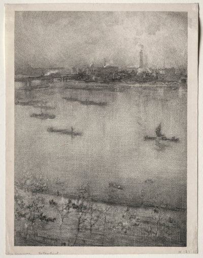 De Theems, 1896 door James Abbott McNeill Whistler