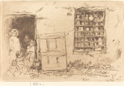 De Dorps Snoepwinkel, 1887 door James Abbott McNeill Whistler