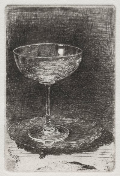 Het wijnglas, 1858 door James Abbott McNeill Whistler