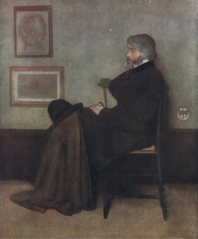 Portret van Thomas Carlyle, Bibbys Annual, 1916-1917 door James Abbott McNeill Whistler