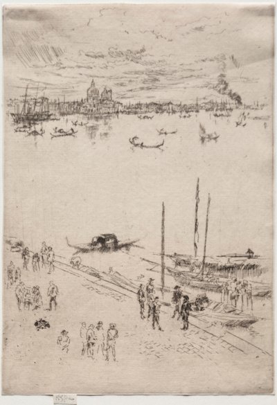 Upright Venetië door James Abbott McNeill Whistler