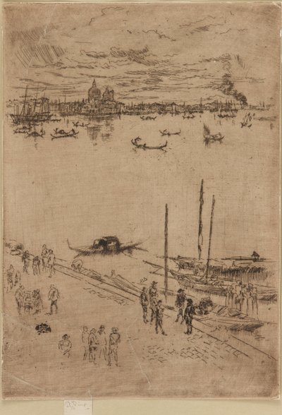 Staand Venetië door James Abbott McNeill Whistler