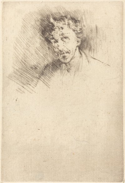 Whistler met de witte lok door James Abbott McNeill Whistler