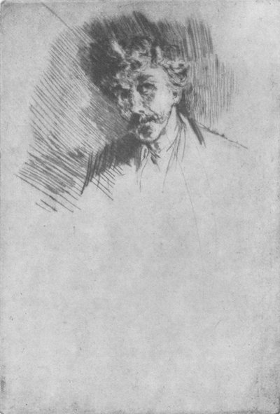 Whistler met de witte lok door James Abbott McNeill Whistler