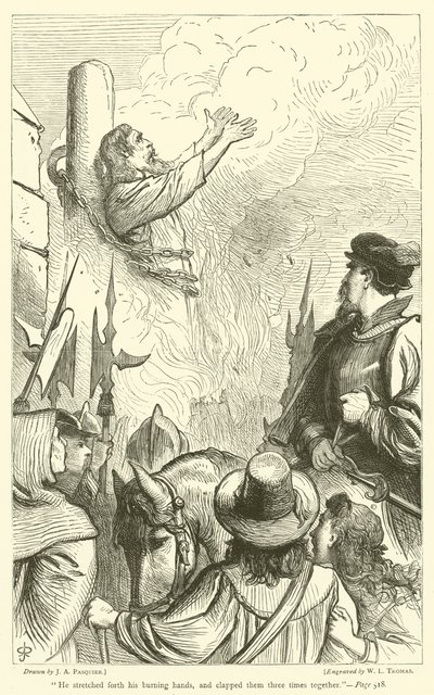 Hij strekte zijn brandende handen uit en klapte ze drie keer samen door James Abbott Pasquier