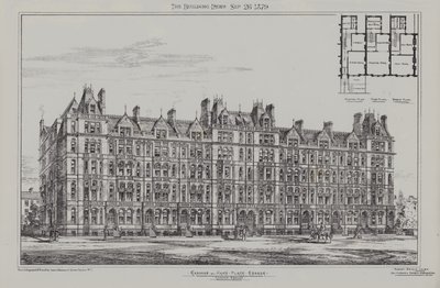 Cadogan Terrace, Cadogan en Hans Place Estate, Chelsea, 1879 door James Akerman