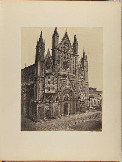 De gevel van de kathedraal van Orvieto door James Anderson