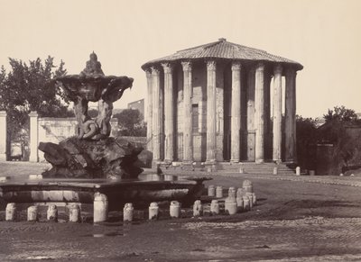 Tempel van Vesta en Fontein, Rome door James Anderson