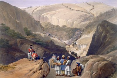 De Eerste Afdaling door de Koojah Pass, uit 