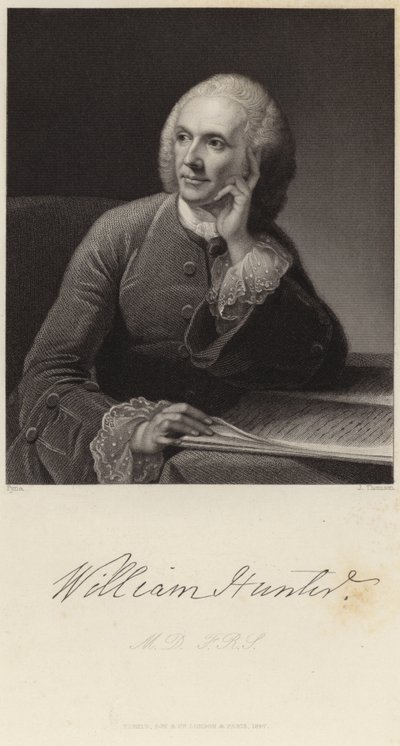 Portret van William Hunter door James Baker Pyne