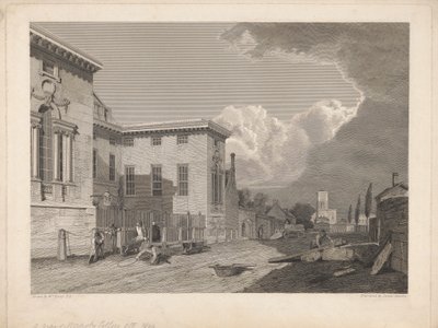 Een uitzicht op Worcester College &c. door James Basire