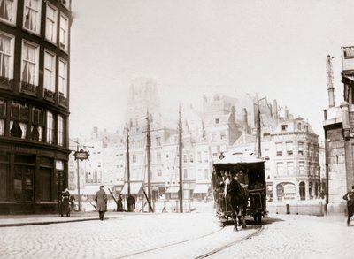 Paardentram, Rotterdam, 1898 door James Batkin