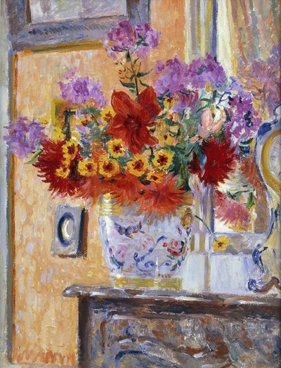 Bloemen in de salon, Chateau de Nanteuil door James Bolivar Manson