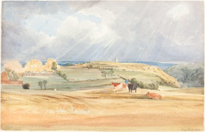 Landschap met Vee Somerset, 1830 door James Bulwer