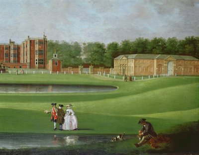 Uitzicht op Temple Newsam House, (detail) door James Chapman