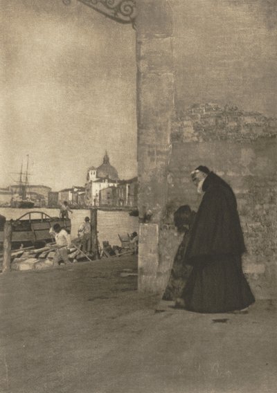 Camera Work: Een franciscaan, Venetië, 1904 door James Craig Annan